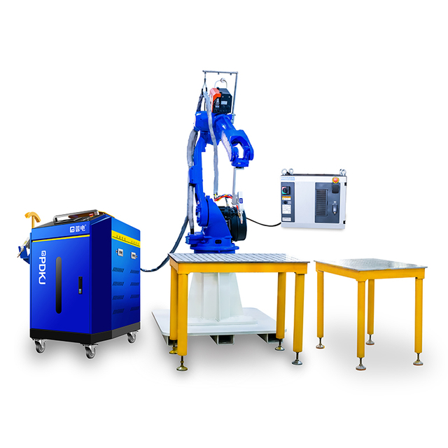 Robot Integrated Optical Fiber Laser Welding Workstation