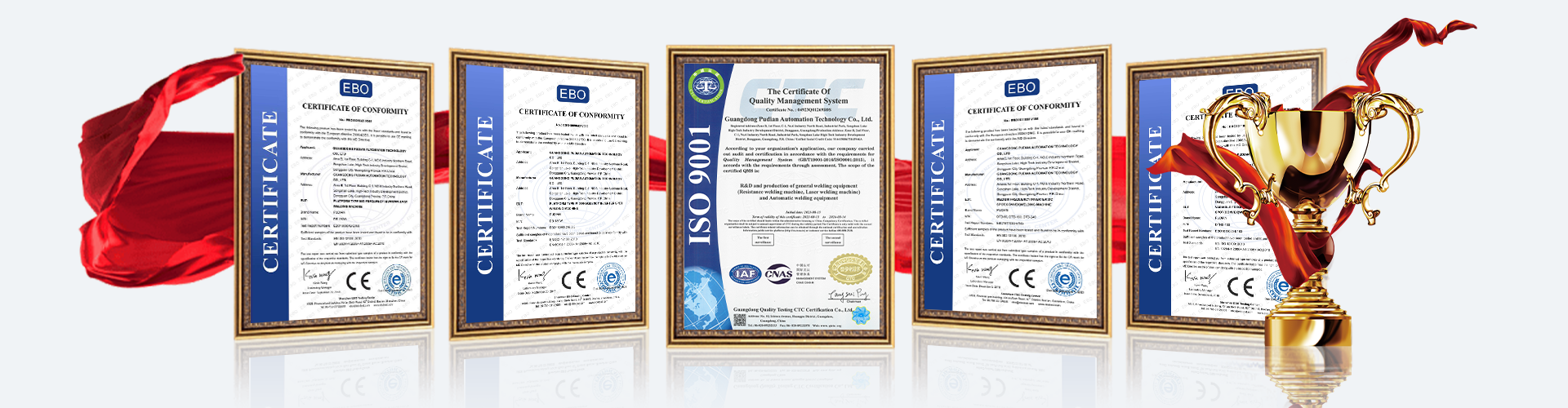 Metal Laser welding machine certificates