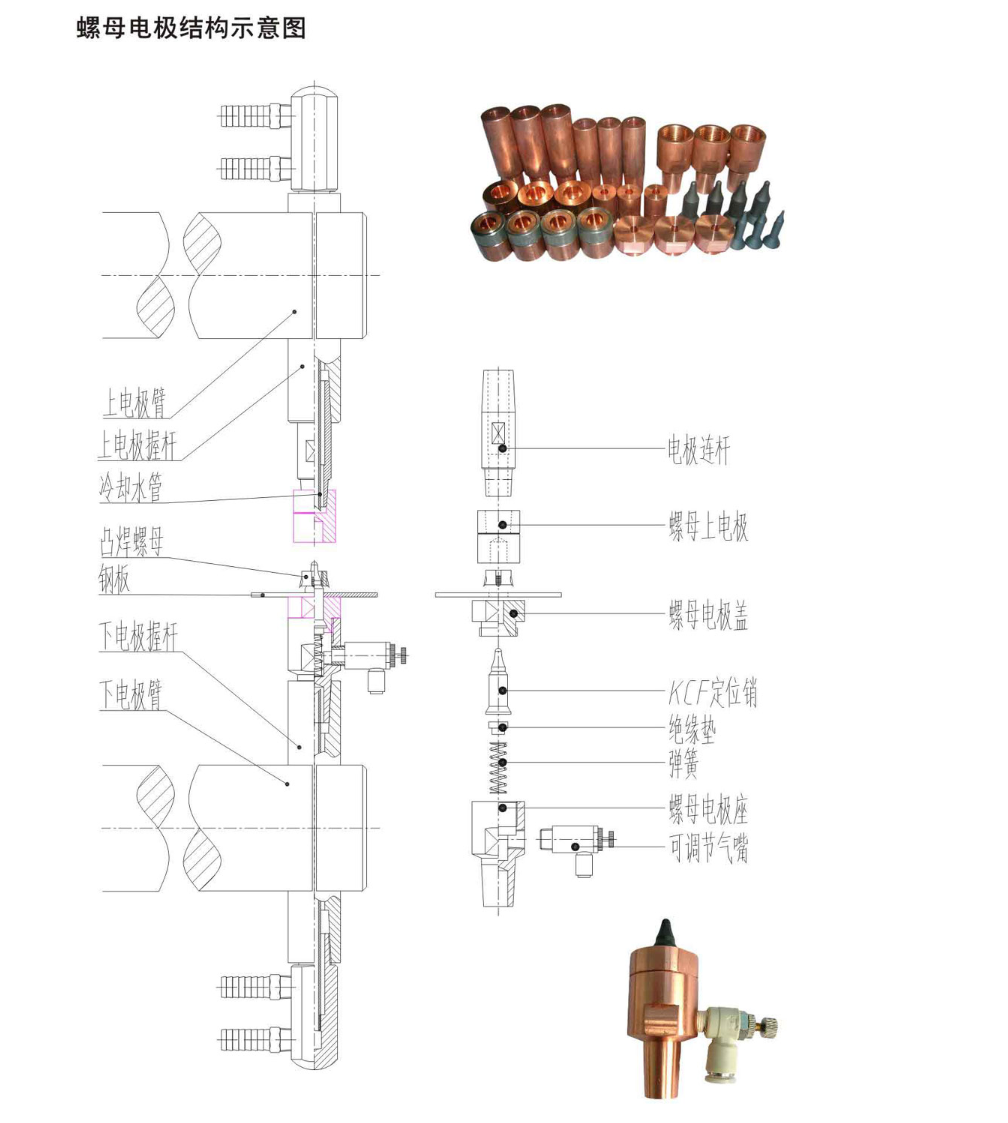 Schematic Diagram of Nut Electrode Structure.